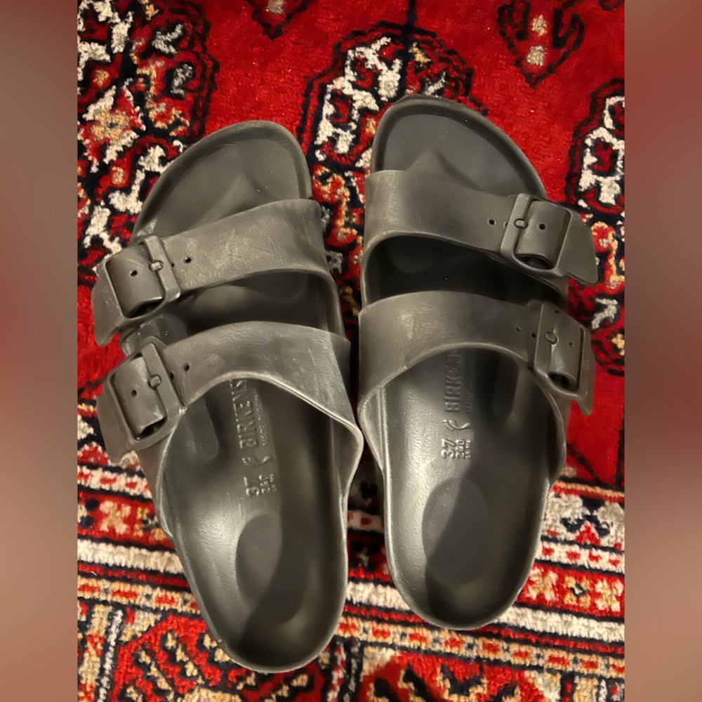 Black Rubber Birkenstocks